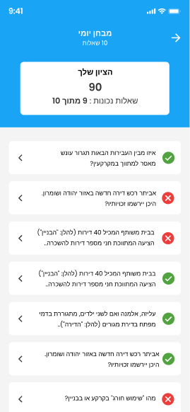 Advanced training tests 6